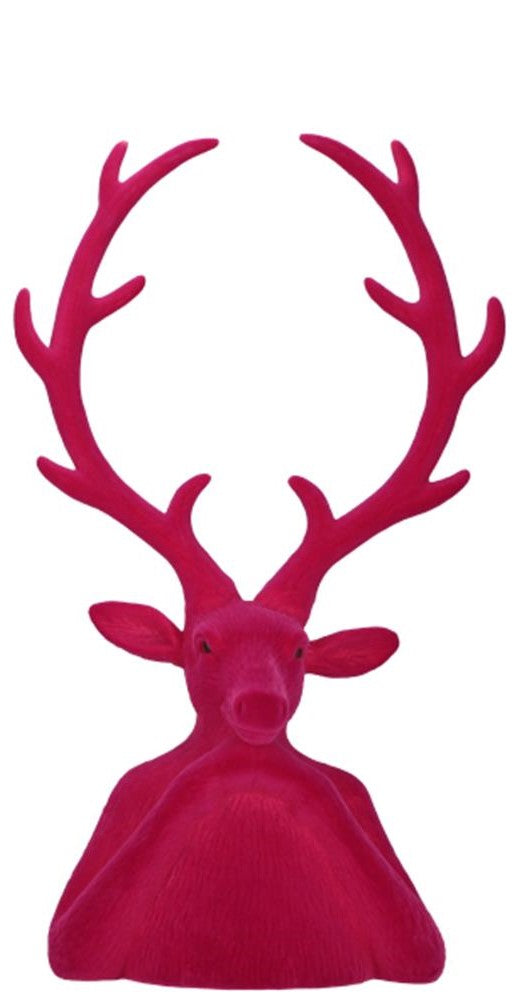 Hirschkopf Tasko 60cm Magenta/Pink
