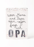 Good old friends Family Postcard – Opa