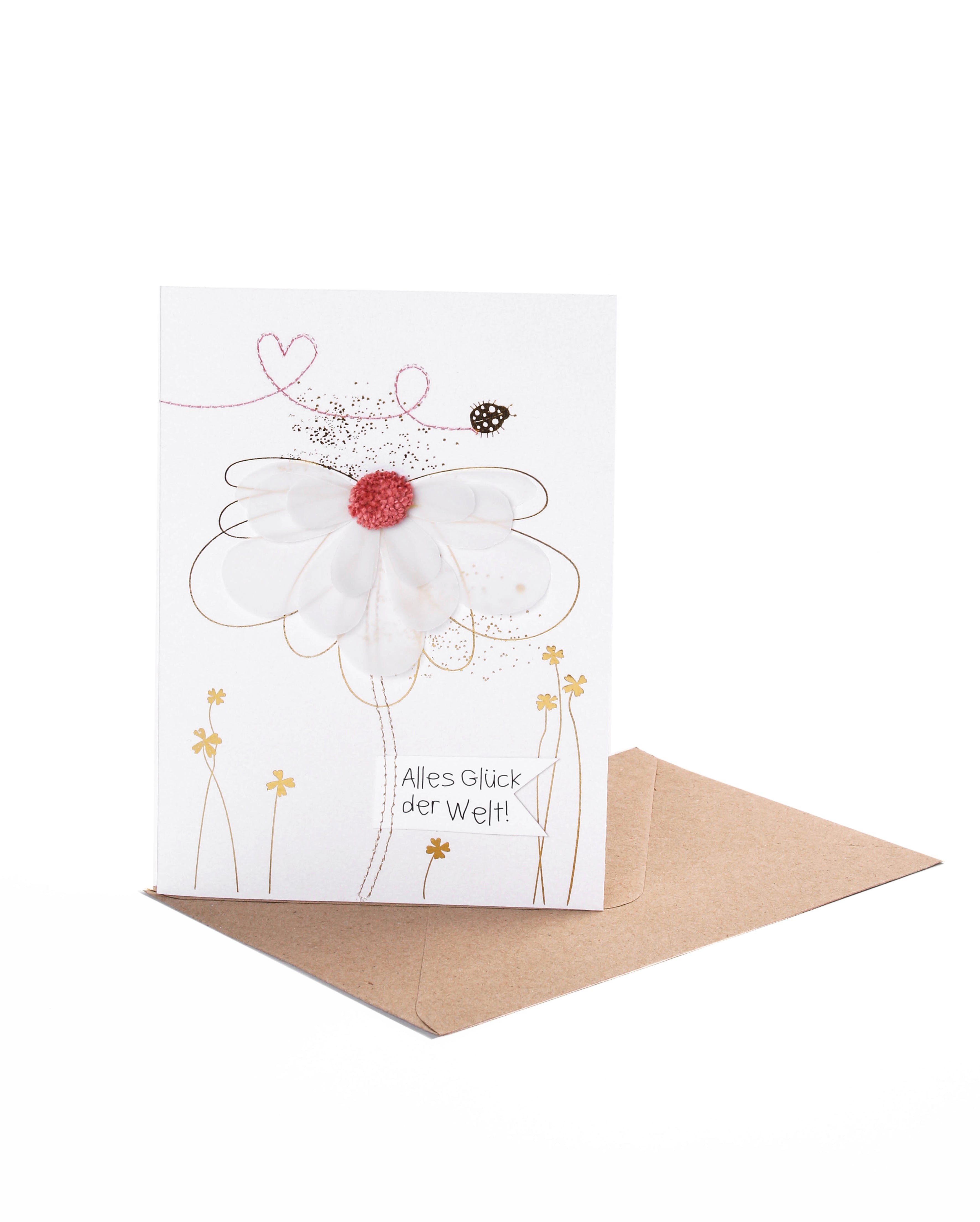 Wunschblumenkarten Good old friends  – 4 verschiedene Motive