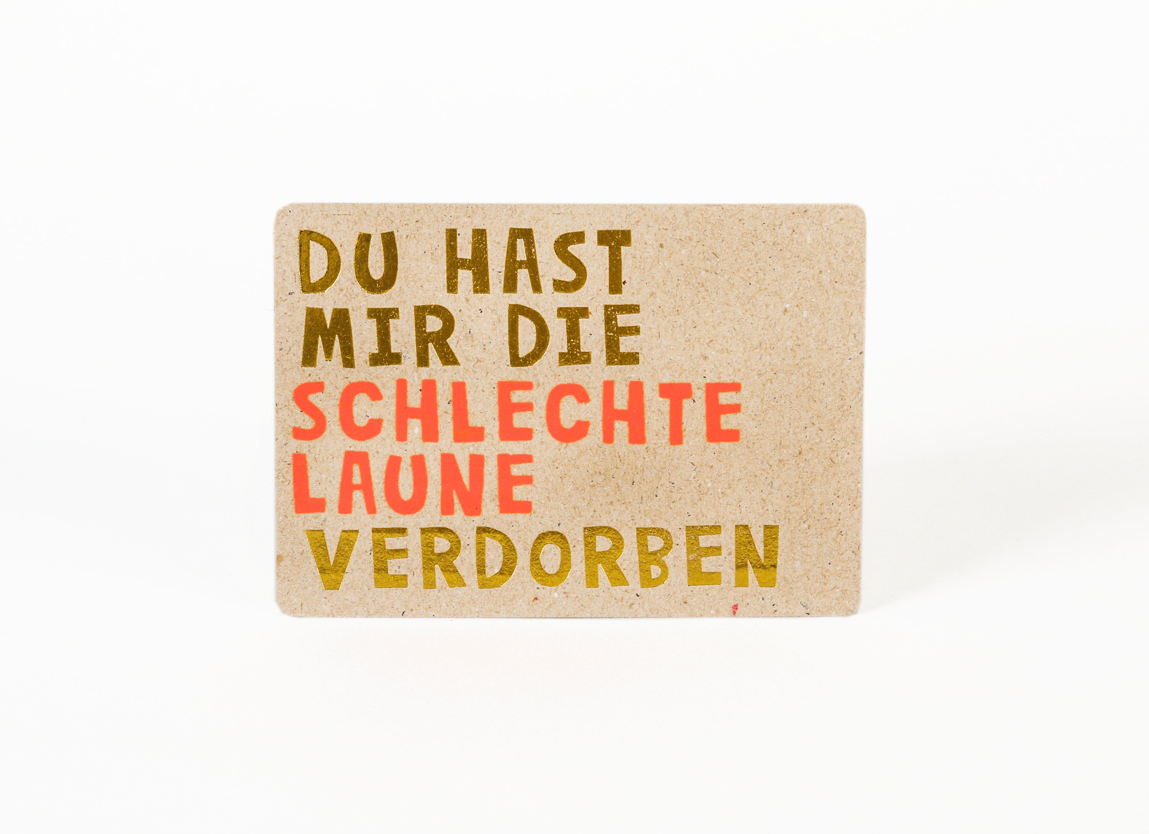 Good old friends Neon-Postkarte – mit humorvollen Sprüchen
