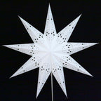 Papierstern MIRISSA weiß / Magnetverschluß MIRISSA weiß,Papierstern, ausgestanzt 9