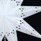 Papierstern MIRISSA weiß / Magnetverschluß MIRISSA weiß,Papierstern, ausgestanzt 9