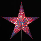 Papierstern Aldebaran rot 5 Zack 60cm