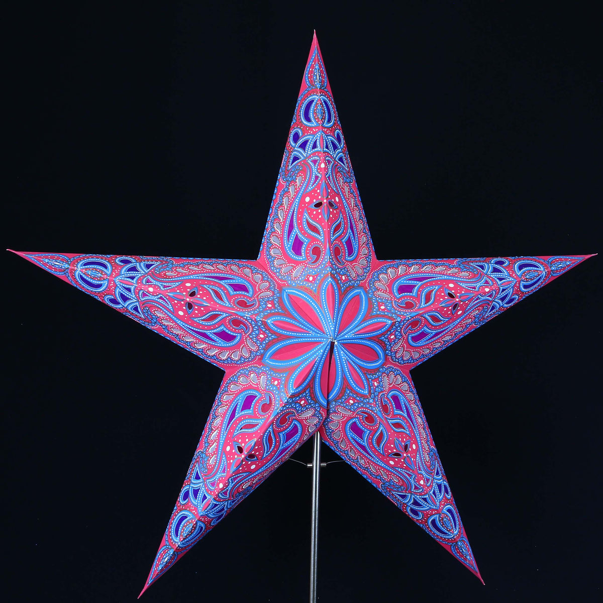 Papierstern Aldebaran rot 5 Zack 60cm