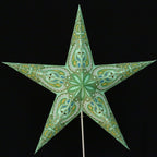 Papierstern Aldebaran grün 5 Zack 60cm
