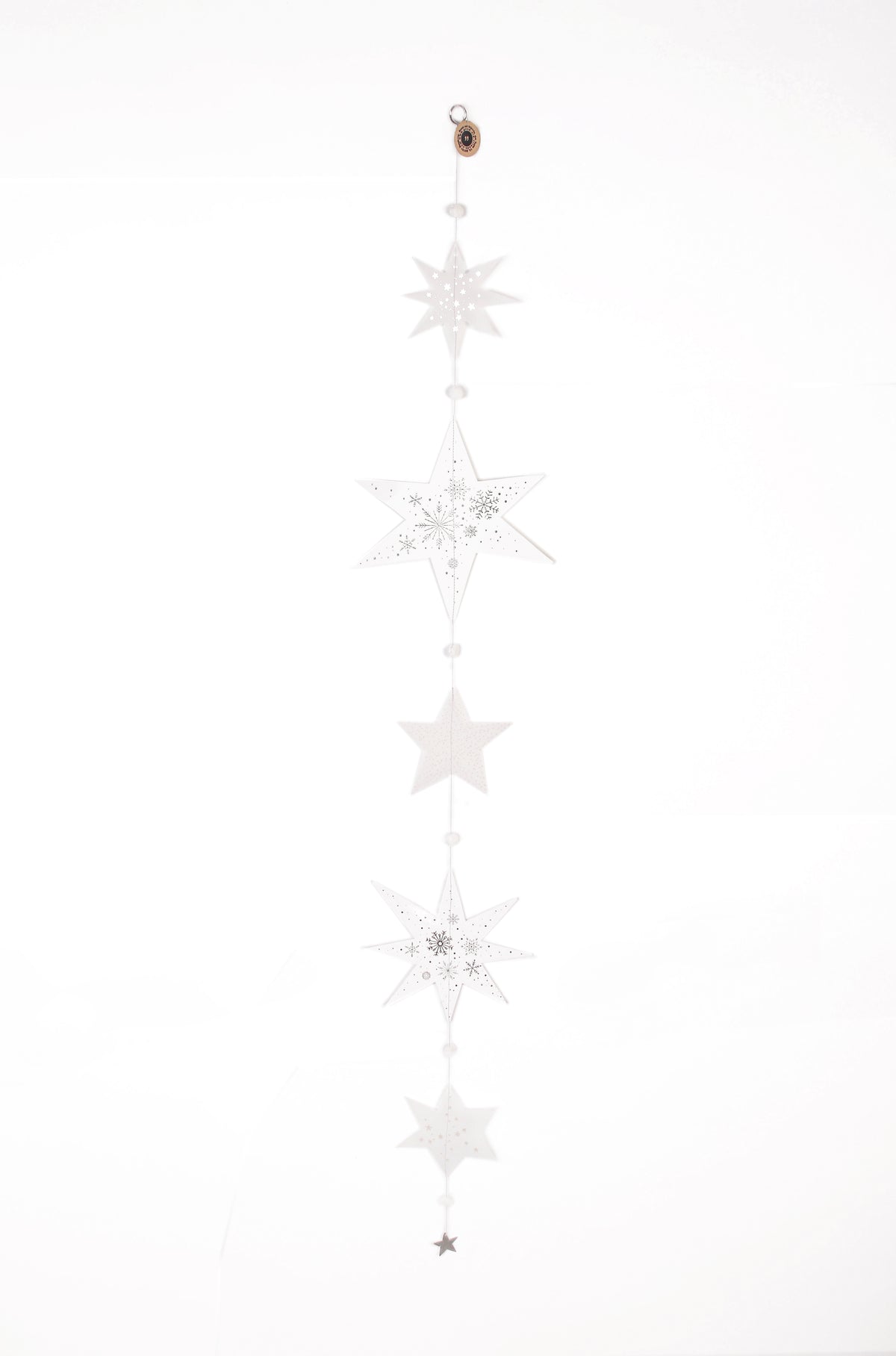 Good old friends Große Sternenkette 120 cm – silber