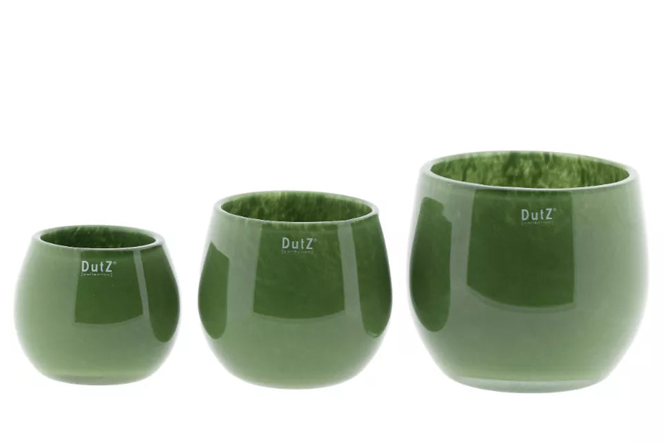Dutz Pot - Übertopf oder Windlicht OLIVEGREEN  3 Größen