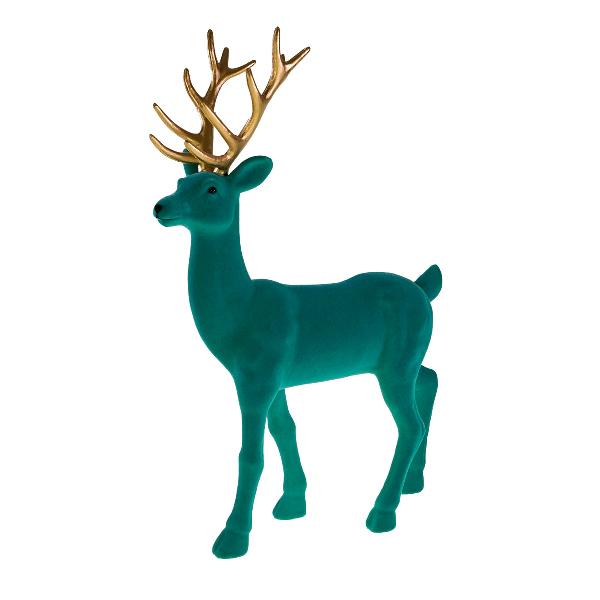 Hirsch 30 × 10 × 45 cm – türkis
