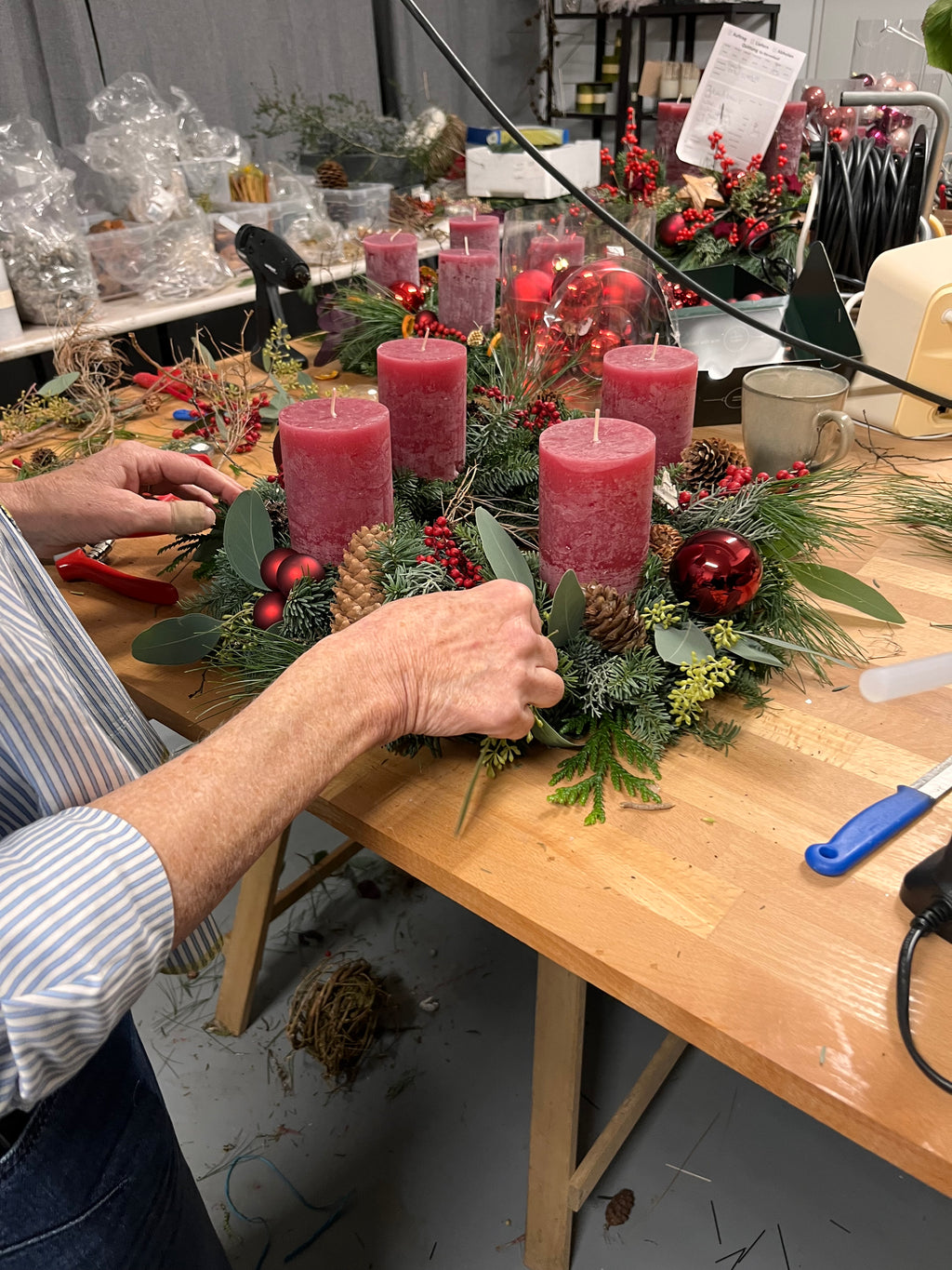 Workshop Adventskranz gestalten am 18.11 17 Uhr