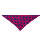 Dreieckstuch Bouclé Stern Pink/Navy