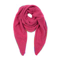 Dreieckstuch Uni Rainbow-Rand – Pink