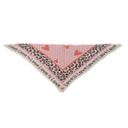 Dreieckstuch mit Animal-Leomuster und Herzen Rosa