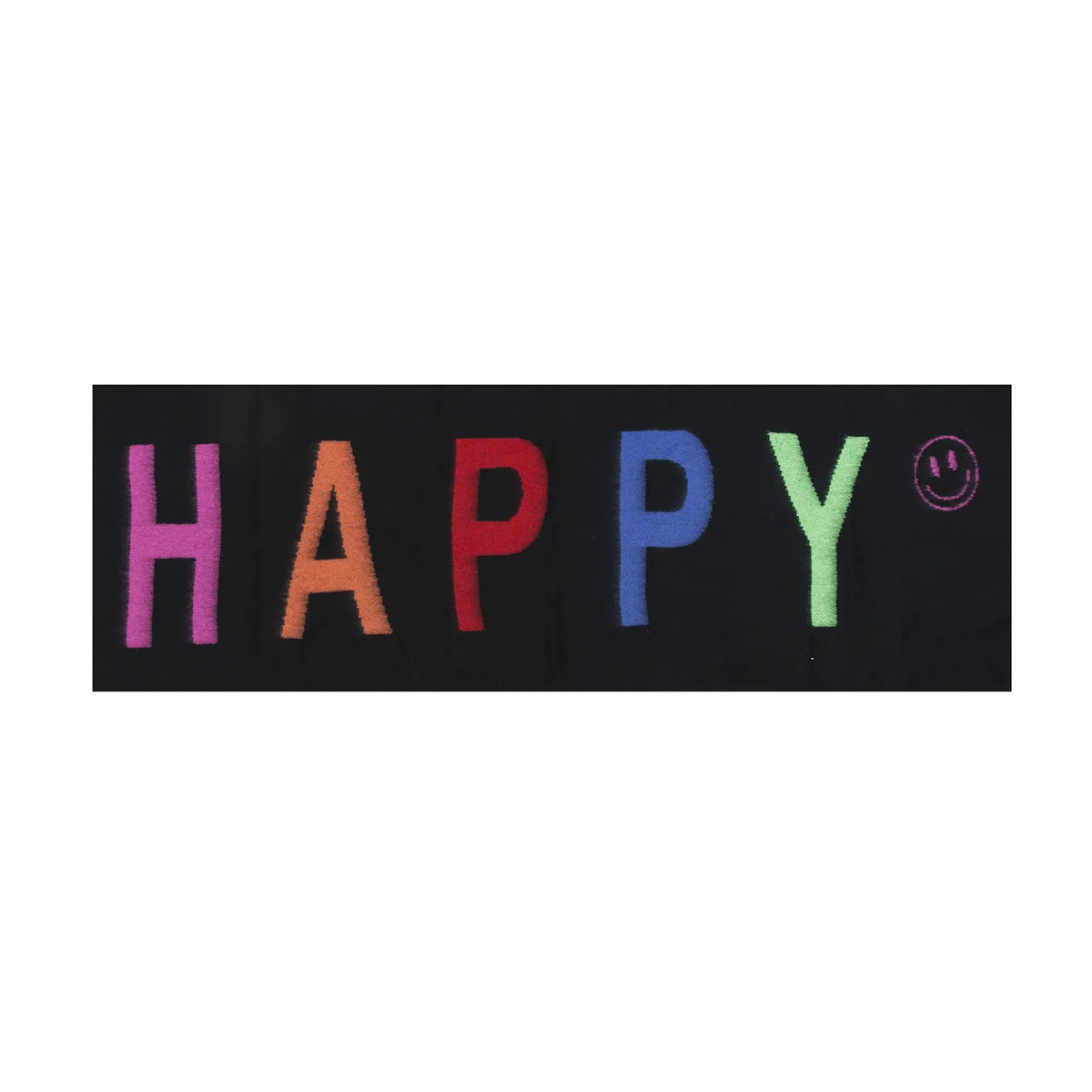 Schal Happy Schwarz