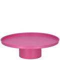 Metall-Tablett „Elias“ auf Fuß pink