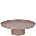 Metall-Tablett „Elias“ auf Fuß taupe