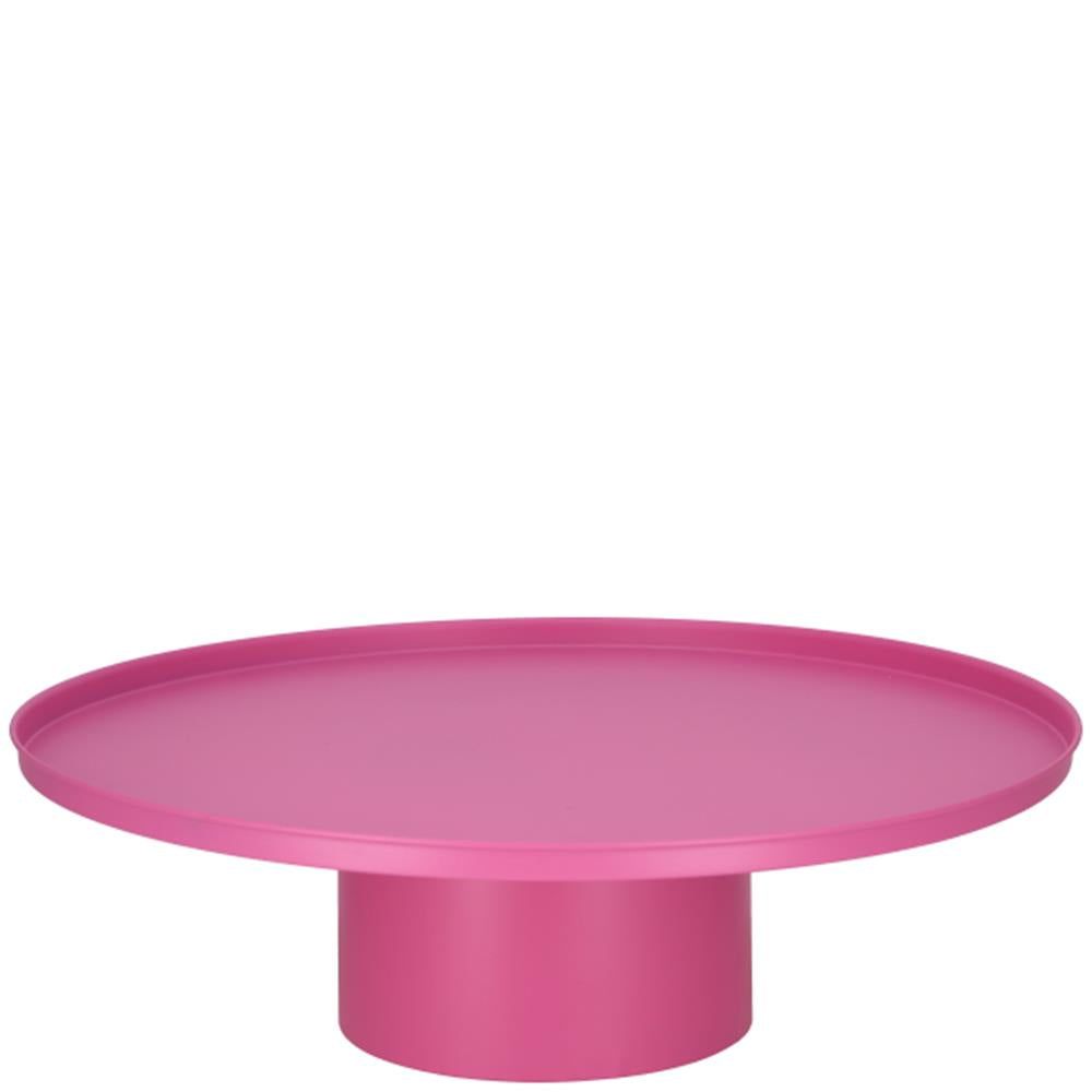 Metall-Tablett „Elias“ auf Fuß pink 50cm