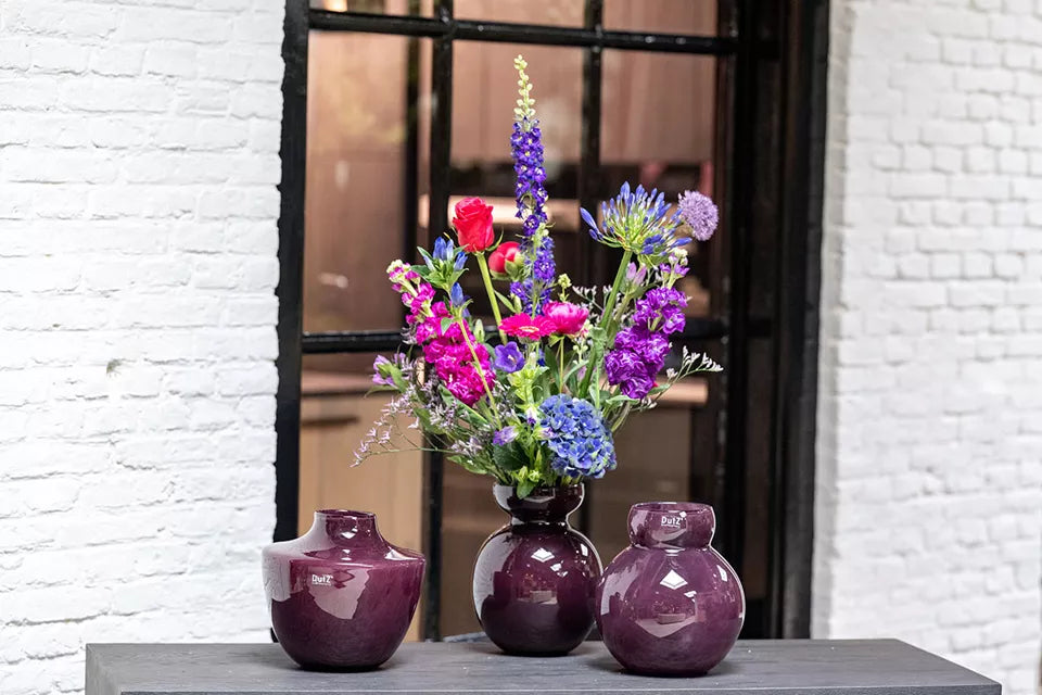 DutZ Vase Zlatko – Plum 22 × 23 cm