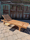 Teakholz Gartenliege