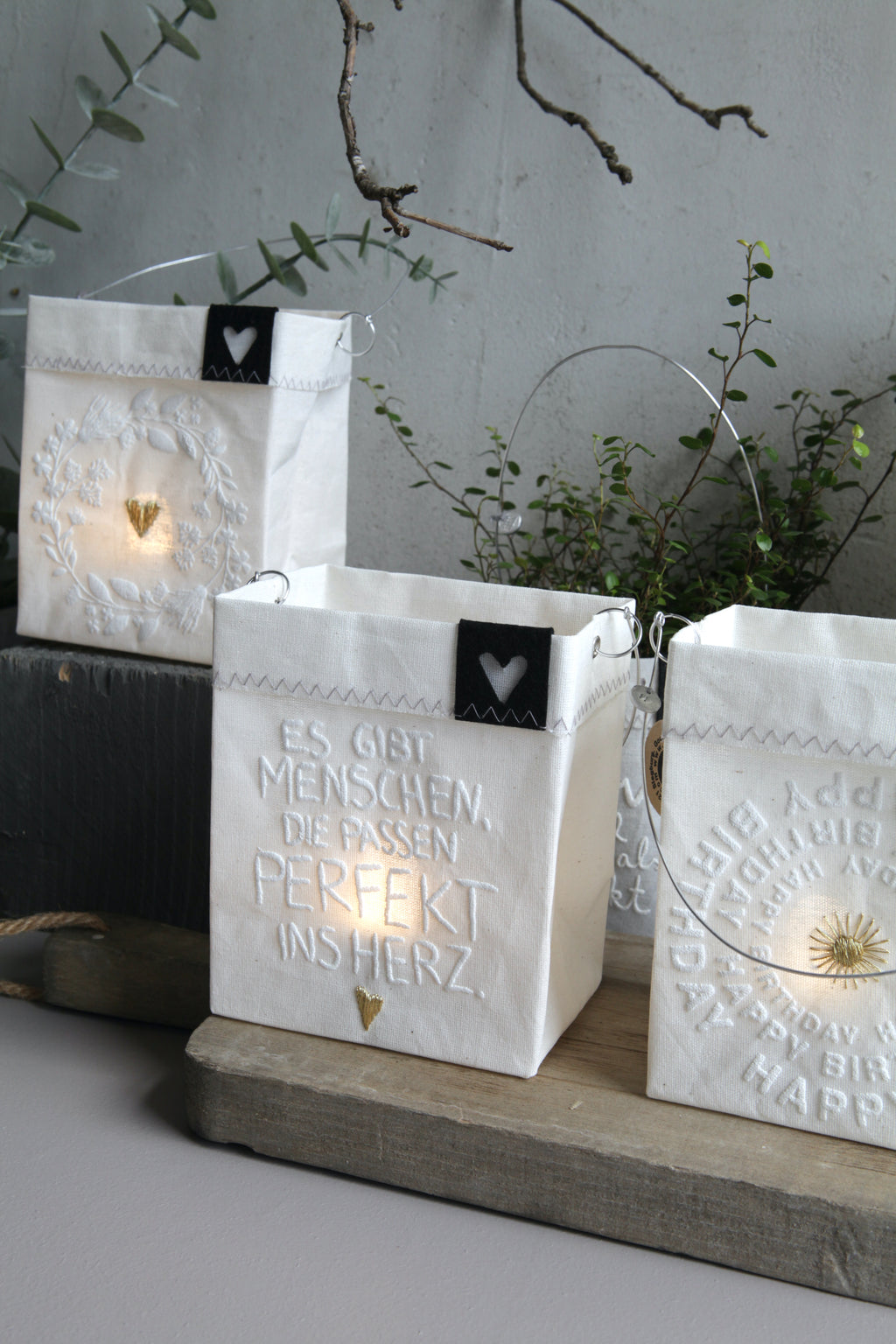 Good old friends Wunschlichtbeutel – dekorativer Baumwollbeutel 6 Motive