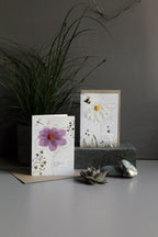 Wunschblumenkarten Good old friends  – 4 verschiedene Motive