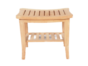 Teakholz Hocker Beistelltisch 'Curve'