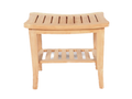 Teakholz Hocker Beistelltisch 'Curve'