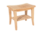Teakholz Hocker Beistelltisch 'Curve'