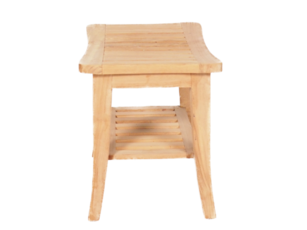 Teakholz Hocker Beistelltisch 'Curve'
