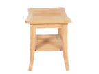 Teakholz Hocker Beistelltisch 'Curve'