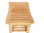 Teakholz Hocker Beistelltisch 'Curve'