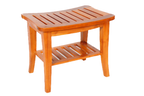 Teakholz Hocker Beistelltisch 'Curve'
