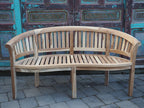 Teakholz Gartenbank „Coconut“ 3-Sitzer