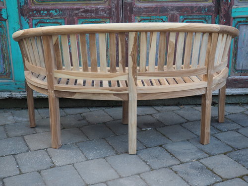 Teakholz Gartenbank „Coconut“ 3-Sitzer