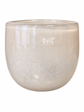 DutZ Glasübertopf, 18 cm hoch und 20 cm Durchmesser, vor weißem Hintergrund