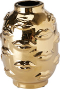 Vase mit Lippen 14 × 19 cm – Gold