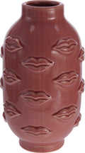 Vase mit Lippen 17 × 35 cm – Altrosa