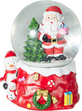 Wasserkugel 65 mm sort – Weihnachtsmann mit Laterne