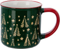 Becher – 250 ml – Tannenbäume – Grün