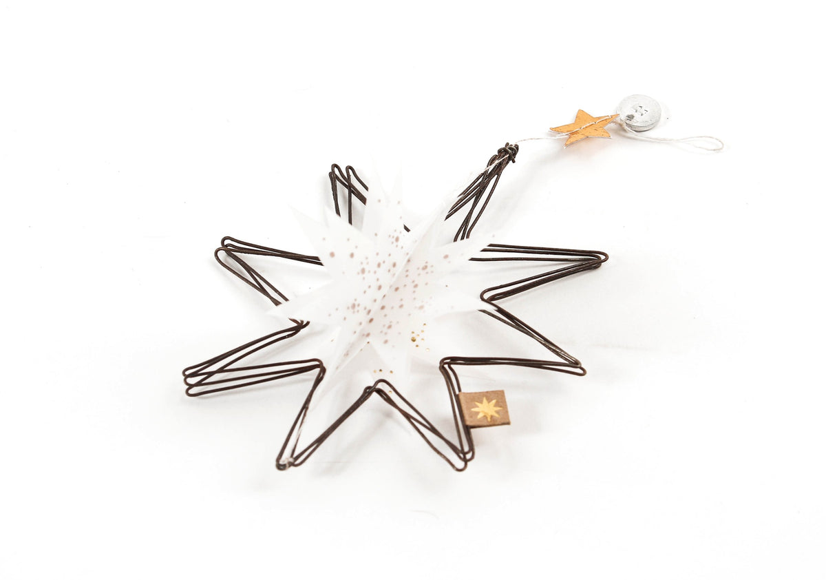 Good old friends Winter Transparent Ornament – Stern mit acht Spitzen