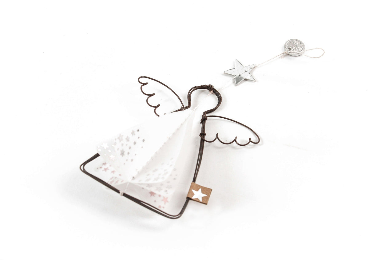 Good old friends Winter Transparent Ornament – Engel