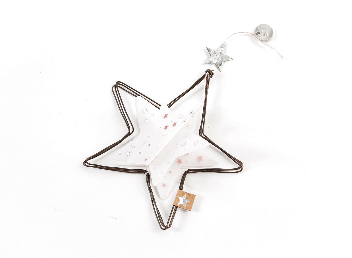 Good old friends Winter Transparent Ornament – Stern mit fünf Spitzen
