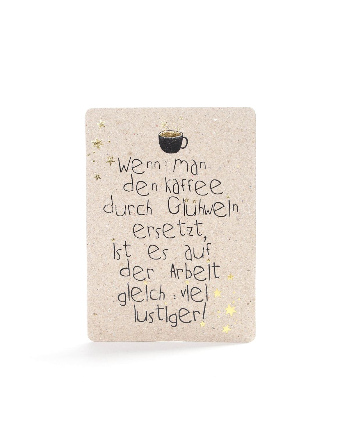 Good old friends Winter Postkarte – Kaffee und Glühwein