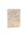 Good old friends Winter Postkarte – Zimtsterne