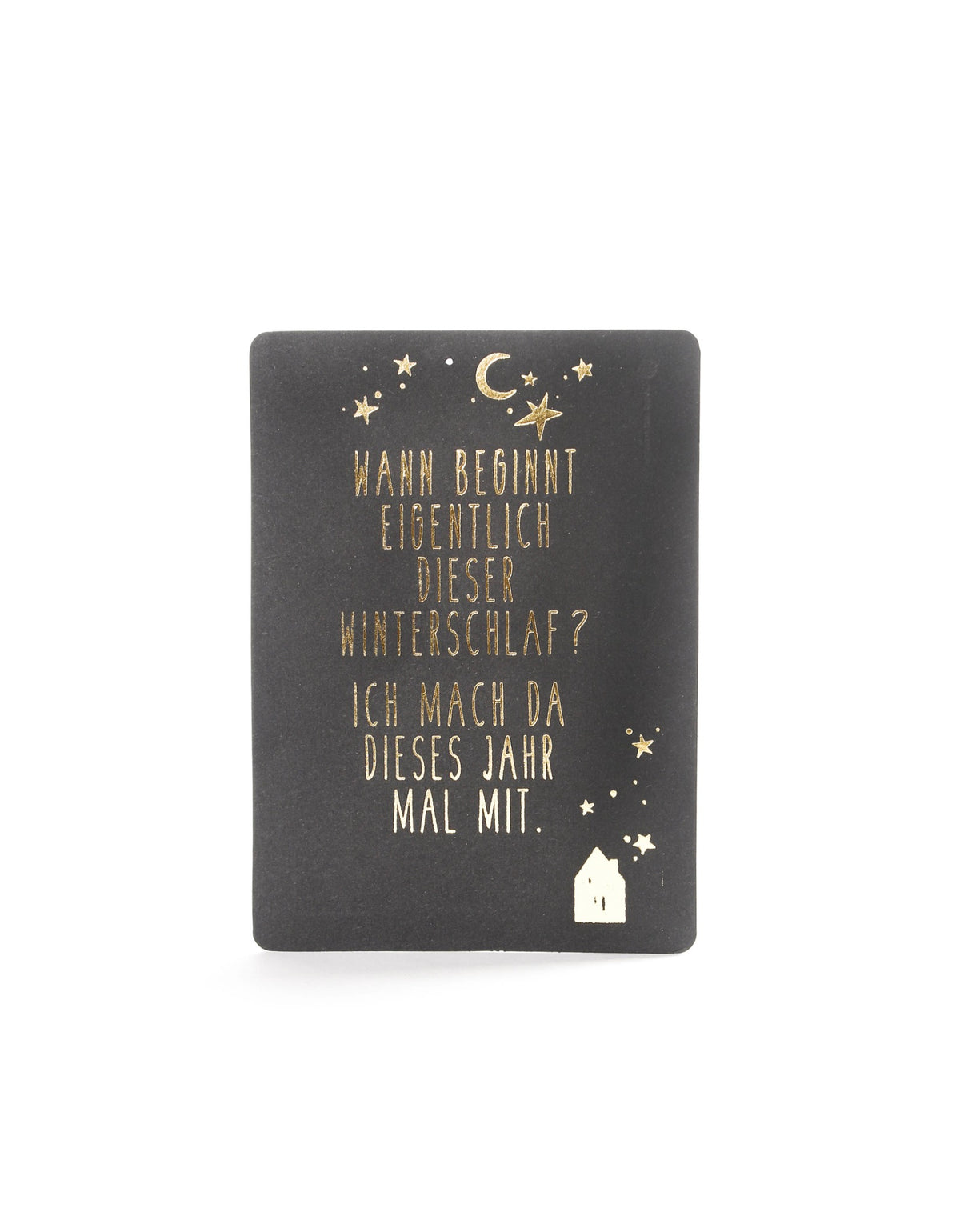 Good old friends Winter Postkarte – Winterschlaf