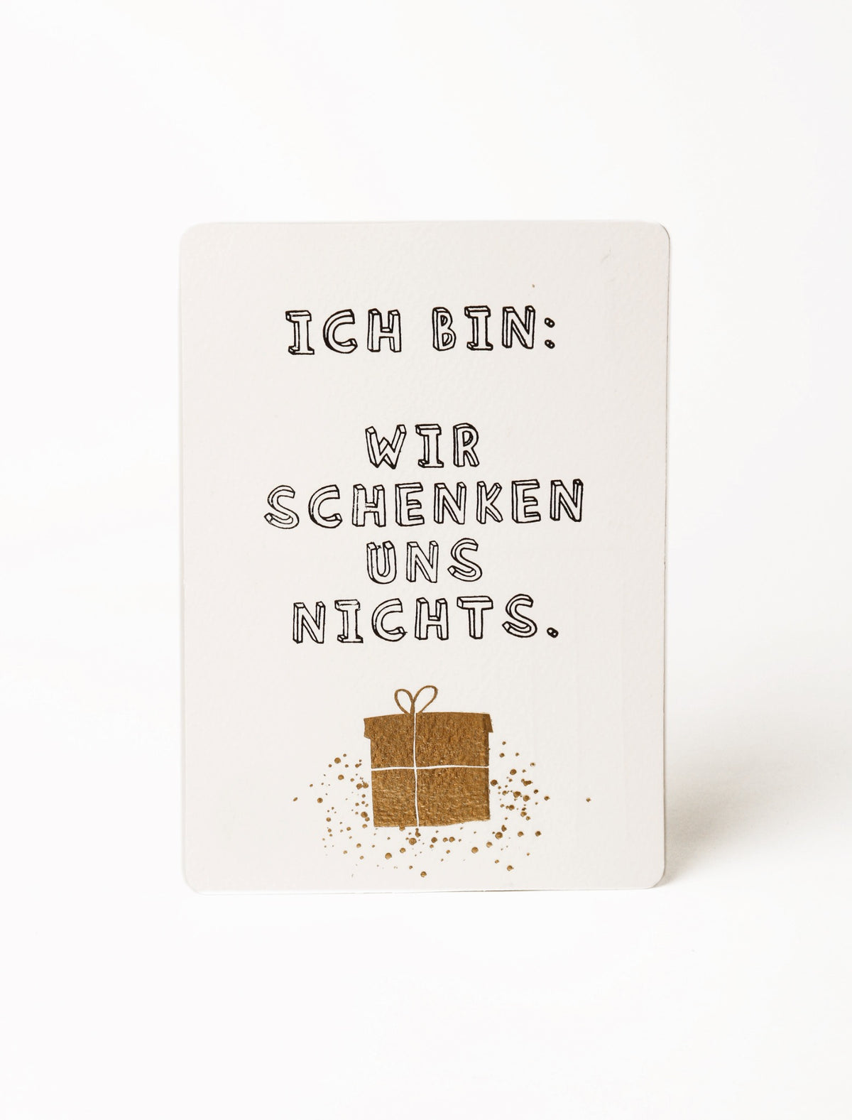 Good old friends Winter Postkarte – Wir schenken uns nichts