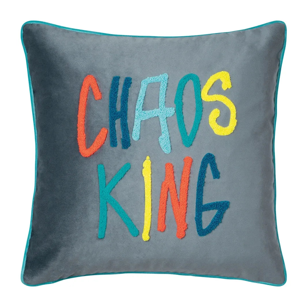 PAD Kissenhülle LETTERS Chaosking-grey, 40 × 40 cm