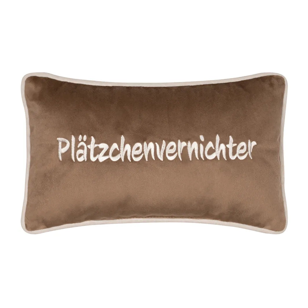 PAD Kissenhülle PETITE plätzchen-light brown, 18 × 32 cm