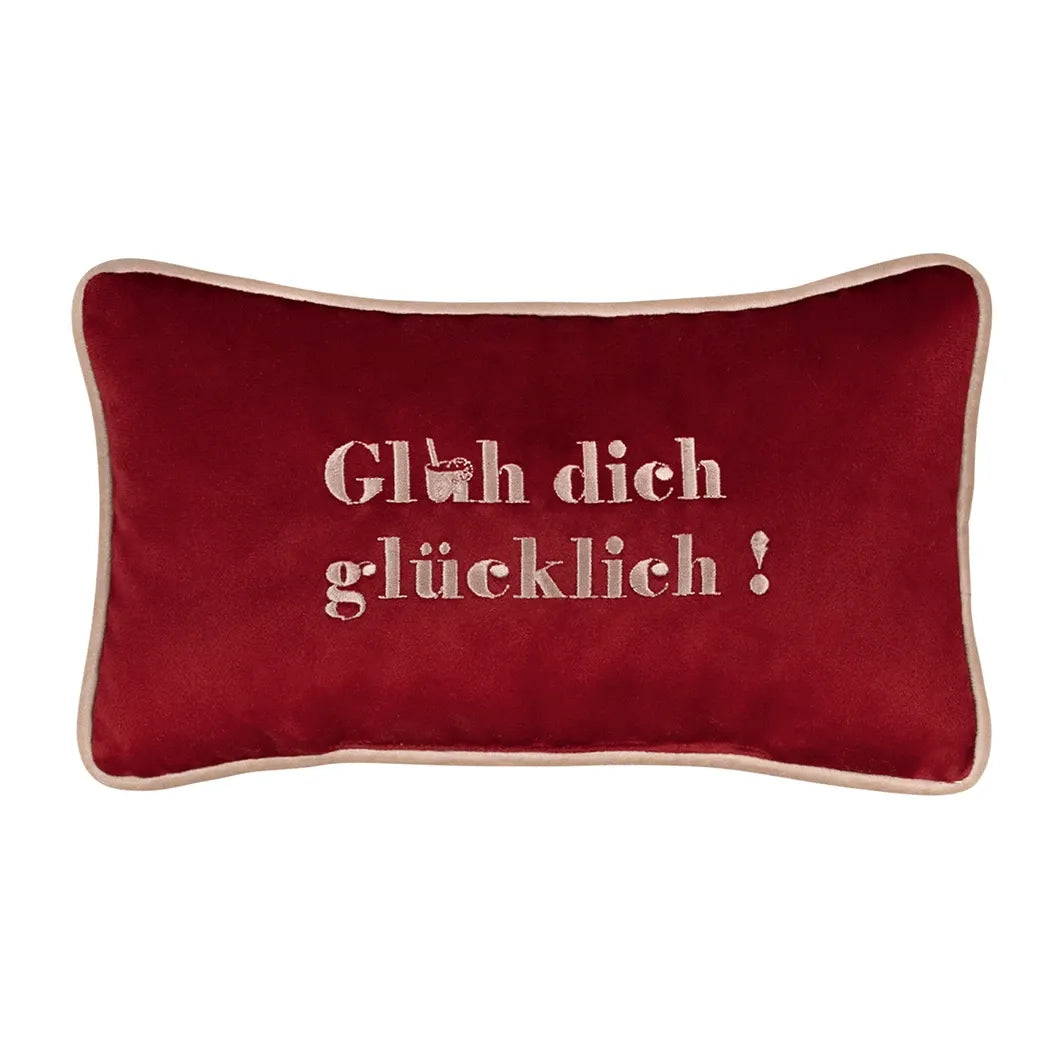 PAD Kissenhülle PETITE glüh-dark red, 18 × 32 cm