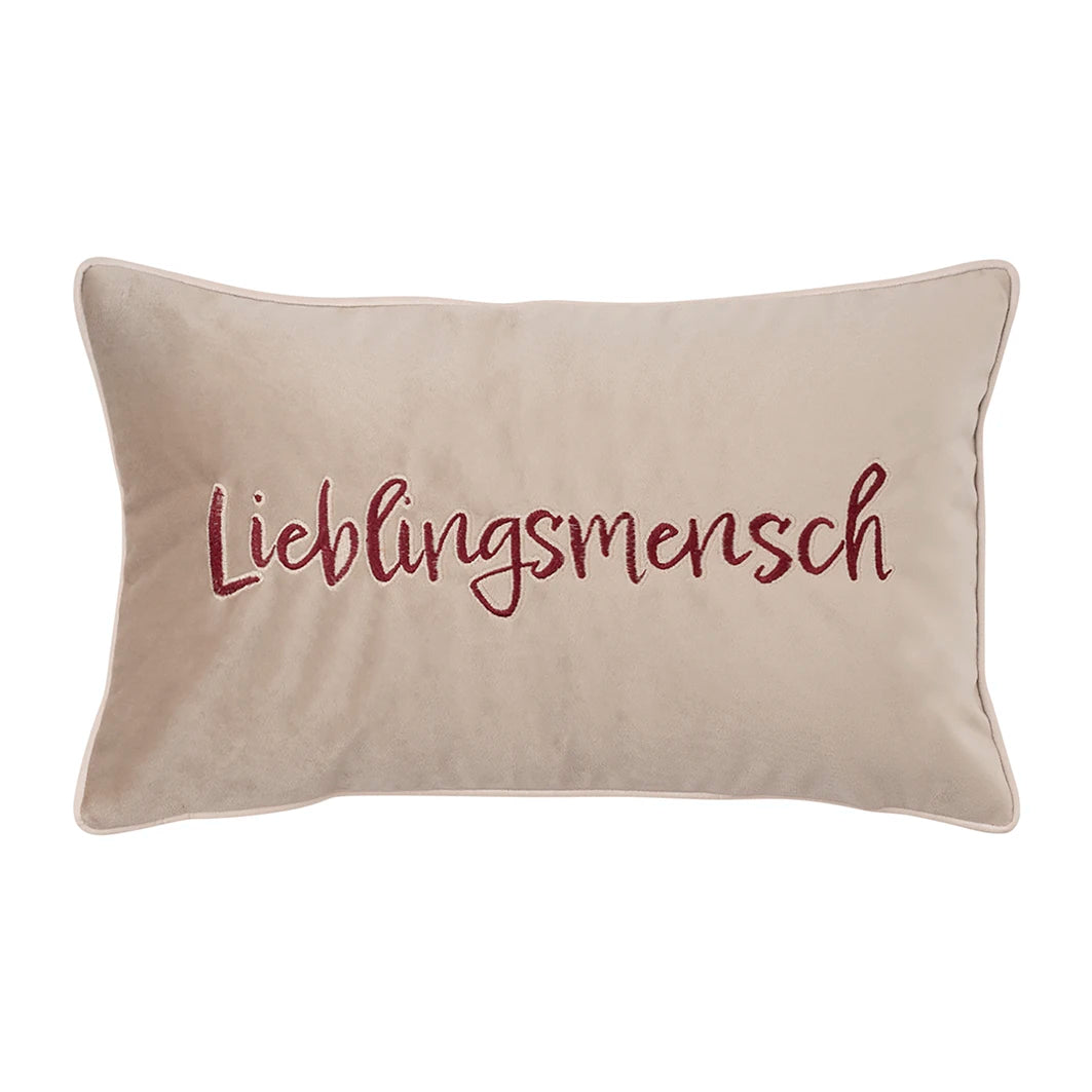 PAD Kissenhülle Liebling-beige, 30 × 50 cm