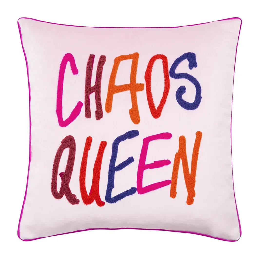 PAD Kissenhülle LETTERS CHAOSQUEEN-rose, 40 × 40 cm